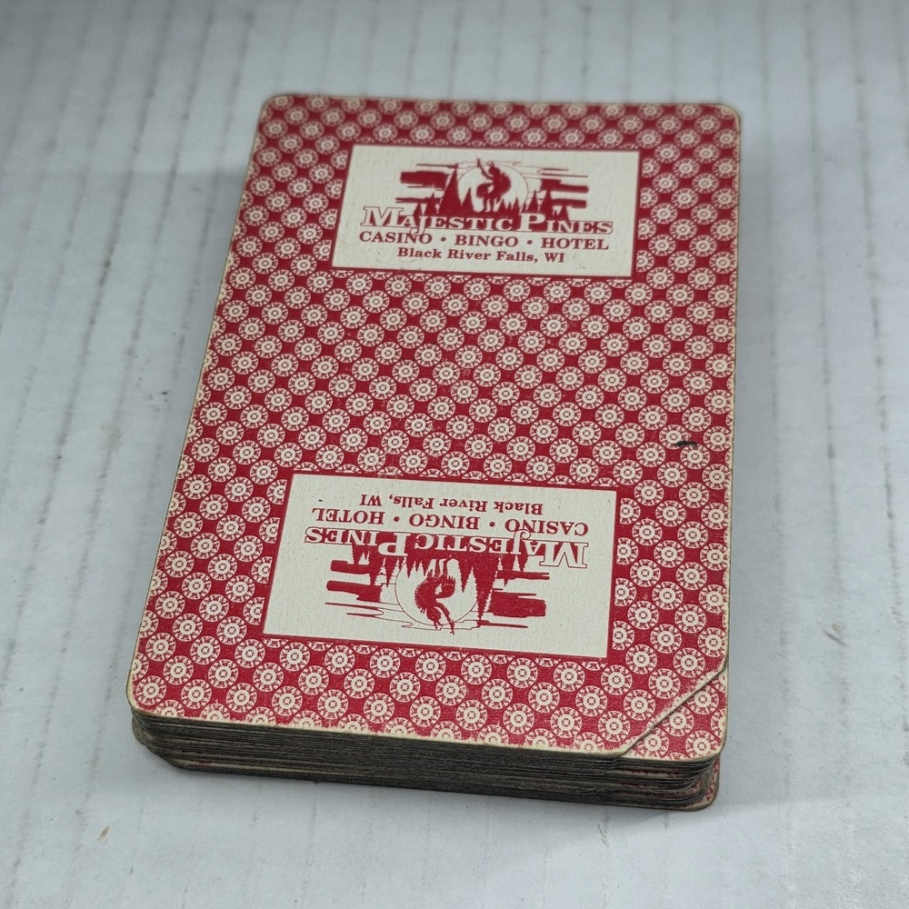 Gemaco Alpha Series‎ Casino Playing Cards Majestic Pines Red Used